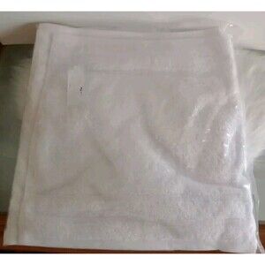 Royal Turkish Towels 5 Pack 100% Turkish Cotton Thick White Wash Cloth NIP